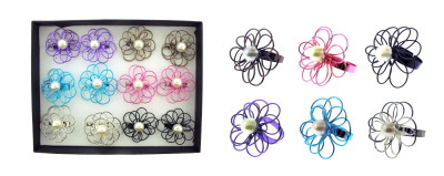 Metal flower ring diplay R606C