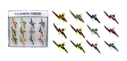 Lightening bolt ring display R766B
