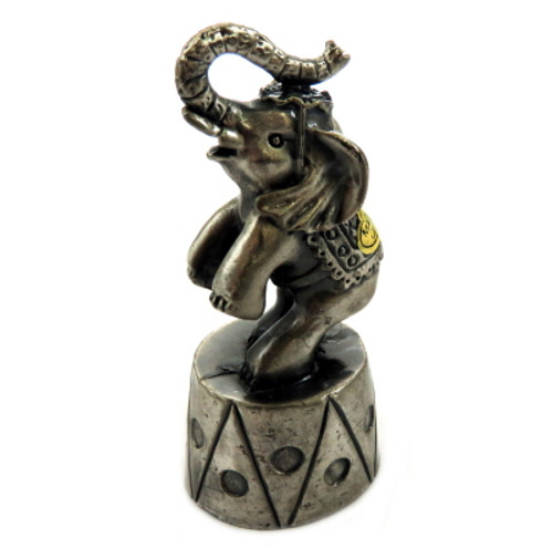 Candle snuffer made of pewter shaped as a circus elephant cs3 Candle snuffer made of pewter shaped as a circus elephant cs3
