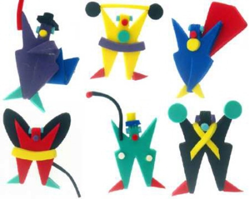 Multi-Color Foam Abstract Pins P6639