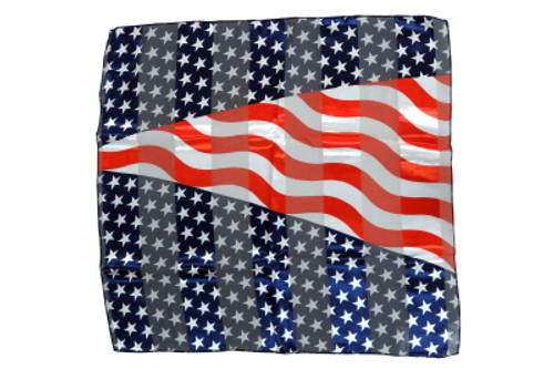 Wavy American flag scarf made of silky and sheer polyester FSCARF1 Wavy American flag scarf made of silky and sheer polyester FSCARF1