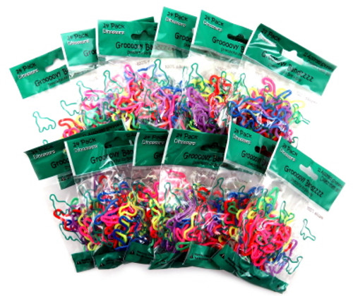 SHAPED DINOSAUR 24 PACK BRACELETS SHAPED DINOSAUR 24 PACK BRACELETS