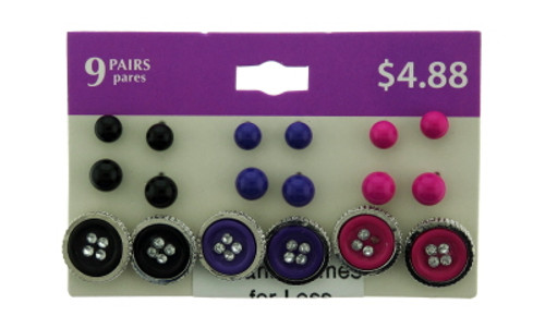 Multiple Earring Set PP32B Multiple Earring Set PP32B