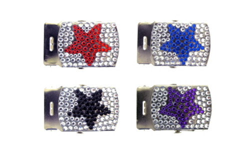 Crystal Studded Star Belt Buckle BBK0008A Crystal Studded Star Belt Buckle BBK0008A