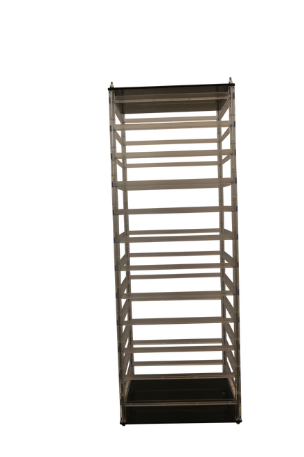 12 Tier J-Bar Rotating Revolving Counter Jewelry Display Rack 4 Pc Case W/ FREE Display