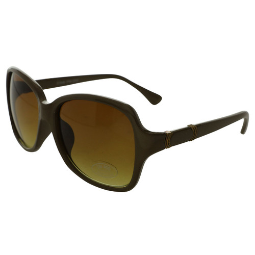 UV 400 Brown Rectangular Frame Sunglasses 24SG51848