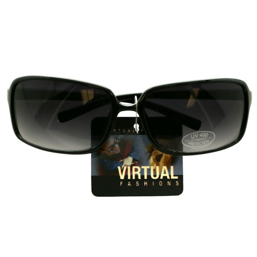 UV 400 Dark Frame Rectangle Sunglasses 15SG3023