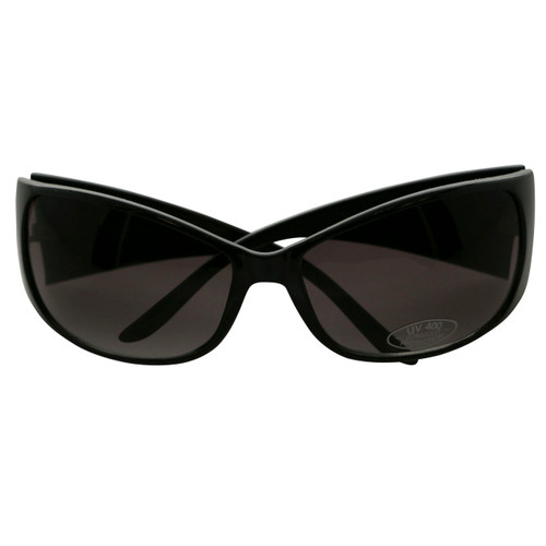 UV 400 Black Rectangular Frame Wide Bow Sunglasses 15SG4913