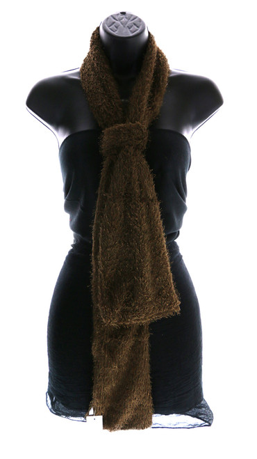 70" Fuzzy Winter Scarf in Assorted Colors