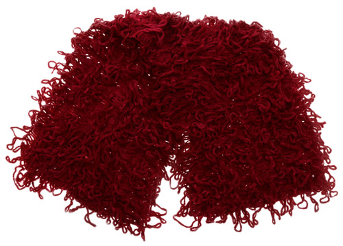 54" Red Fuzzy Fashion Scarf