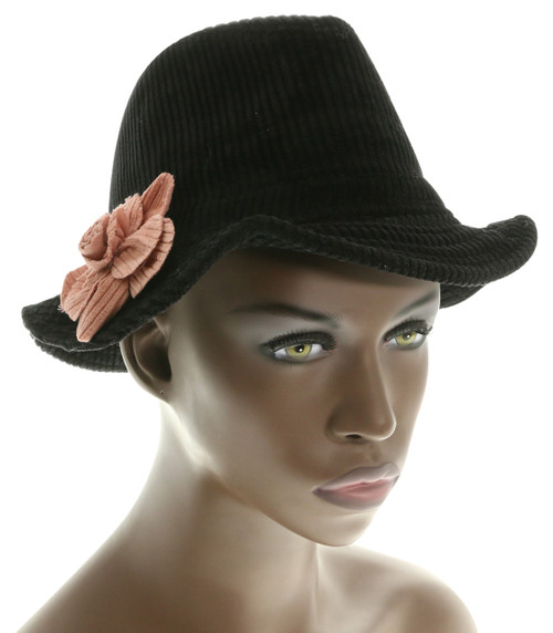 Cotton Flower Trilby Hat HAT008