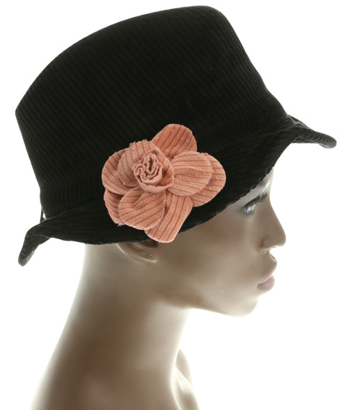 Cotton Flower Trilby Hat HAT008