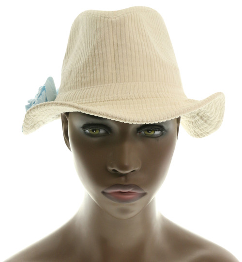 Cotton Flower Trilby Hat HAT008