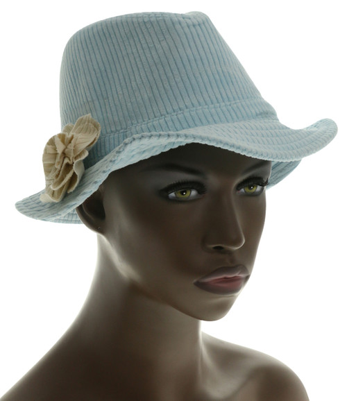 Cotton Flower Trilby Hat HAT008