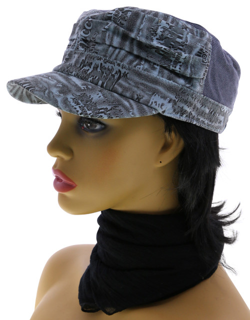 Stretch Fit Printed Brim Hat HAT023