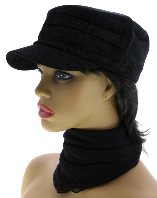 Stretch Fit Printed Brim Hat HAT023