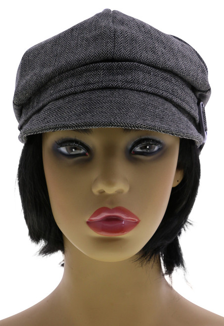 One Size Fits Most Herringbone Bakerboy-Hat HAT040