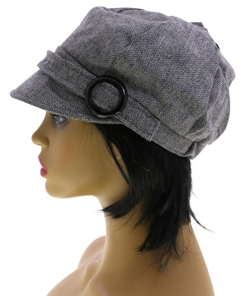 One Size Fits Most Herringbone Bakerboy-Hat HAT040