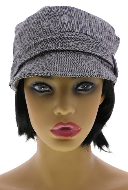 One Size Fits Most Herringbone Bakerboy-Hat HAT040