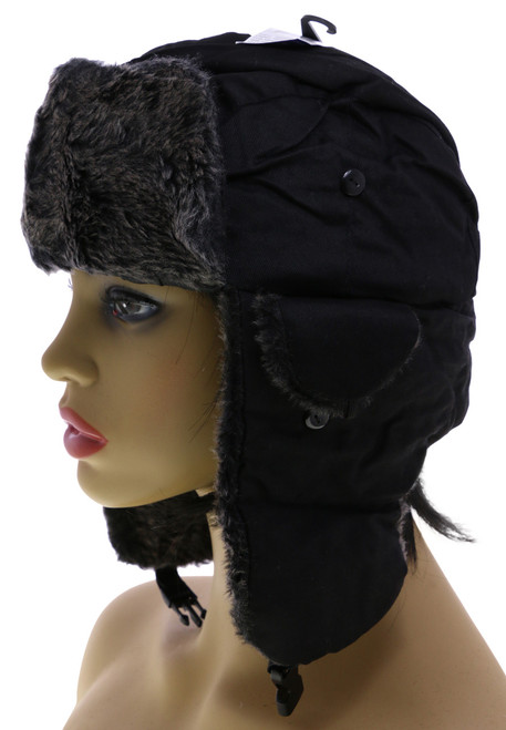 Sizes Vary Plaid Synthetic Fur Lining Trapper-Hat HAT067