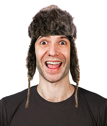 Sizes Vary Knit Snowflake Pattern Trapper-Hat HAT103