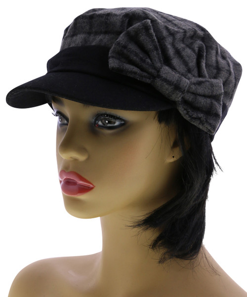 One Size Fits Most Grid Pattern Brim-Hat HAT109