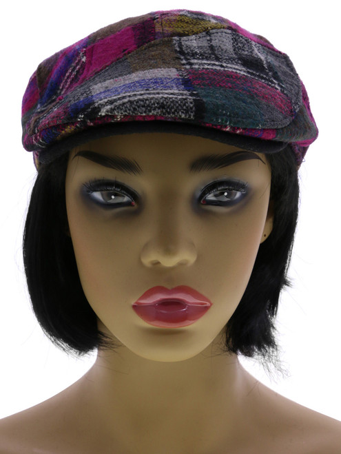 Sizes Vary Plaid Newsboy-Cap HAT156