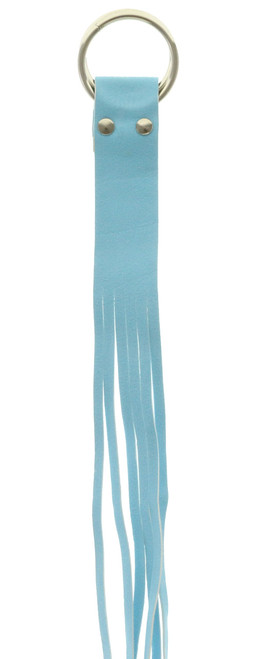 Blue Leather Fringe Belt 6BLT99480
