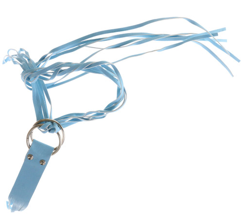 Blue Leather Fringe Belt 6BLT99480