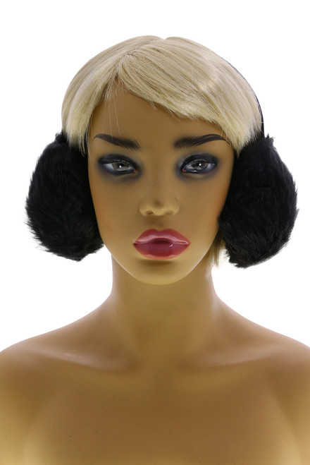 Black Faux Fur Earmuffs EM011