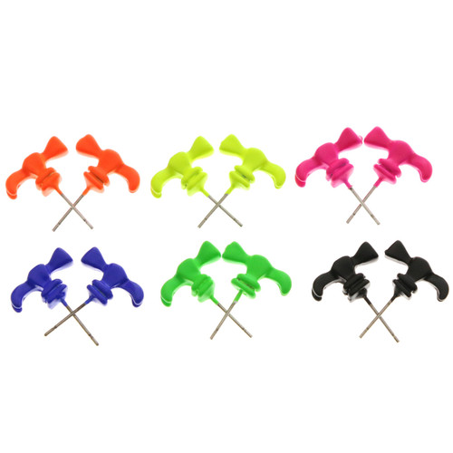 Neon Colors Hammer Shaped Post Earrings E62C