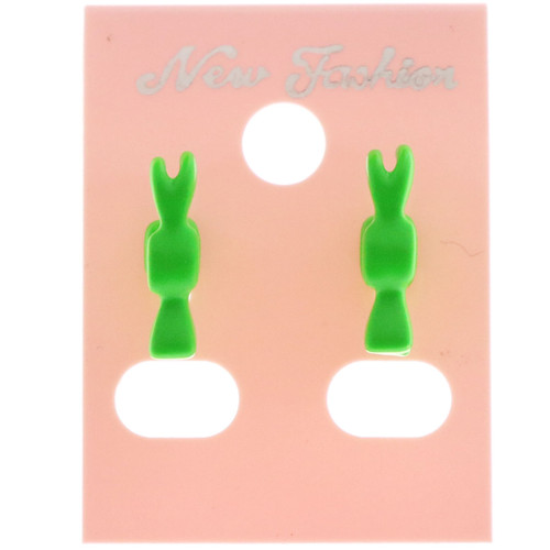 Neon Colors Hammer Shaped Post Earrings E62C