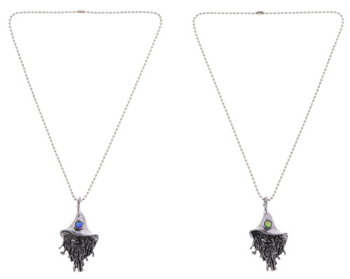 Wizard Pendant Necklace with Bead Accent N270A