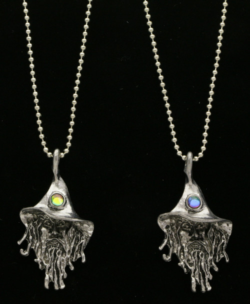 Wizard Pendant Necklace with Bead Accent N270A