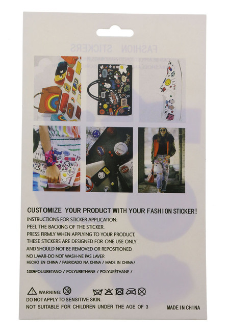 Fashion Puff Stickers "Boss" Flower "Why" Heart " Oops" & Jewel ALPKSTKR3286