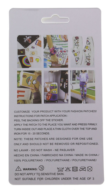 Sequin Fashion Patches Heart Star & Lipstick APLKSTKR3304