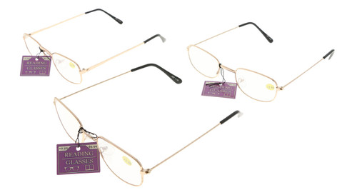 Assorted Wire-Frame Reading Glasses J357+2.50