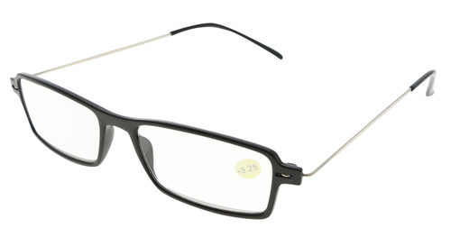 Assorted Wire Bow Rectangular Reading Glasses PWTR002+3.25