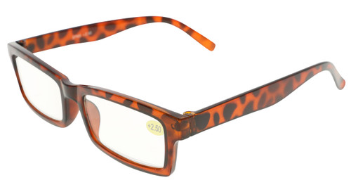 Assorted Acrylic Rectangular Reading Glasses SPM003+2.50