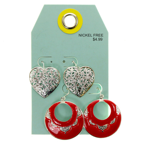 72 Piece Assorted Multiple Earring Sets GMEASST01