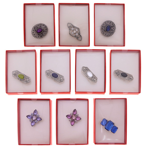 72 Piece Assorted Gift Boxed Pin & Multiple Earring Sets RGBASST01