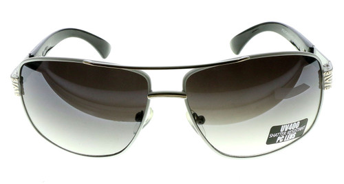 Metal Framed Aviator Sunglasses with Plastic Bows in Assorted Colors 26SG4262M