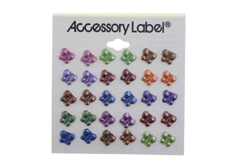 Multicolor Acrylic Butterfly Post Multiple Earring Set Assorted - ME1367C