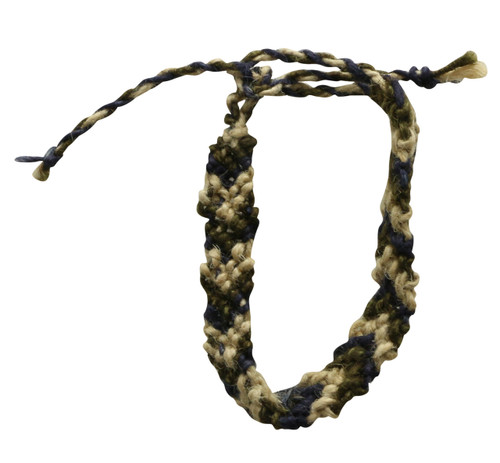 Woven Tri-Color Hemp Fiber Fashion Anklet Multicolor - BCH26