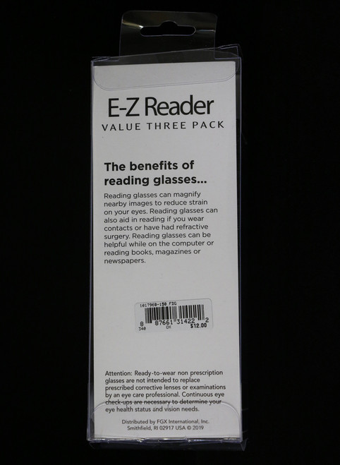 3 Pair Value Pack Reading Glasses Name Brand 10 Dozen Packs Of 3