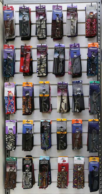 Name-Brand Reading Glasses With Matching Case 75 Pair Case Pack Set - Weak, Medium & Strong