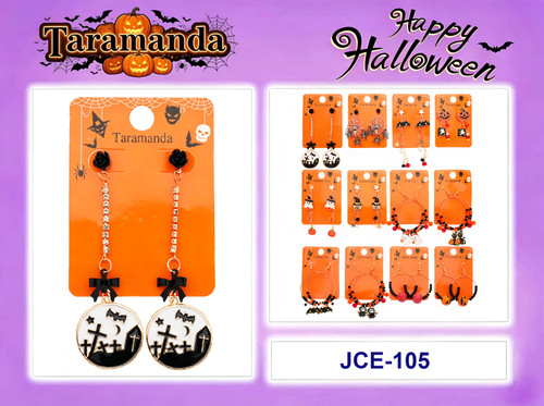 Taramanda Halloween Earrings (Assorted Dozen Pack)