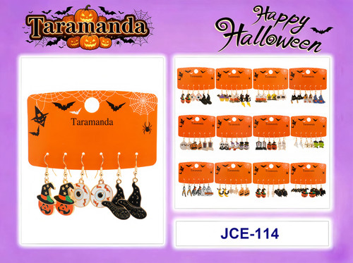 Taramanda Halloween Earrings (Assorted Dozen Pack)