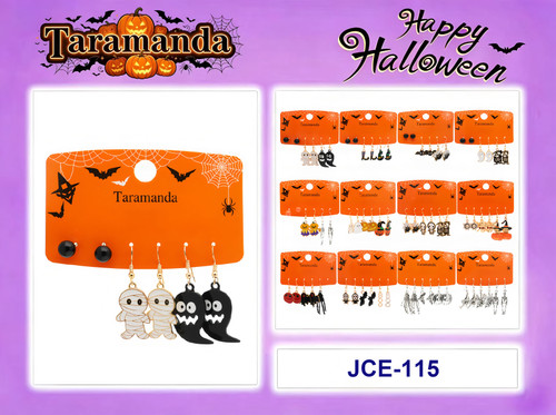 Taramanda Halloween Earrings (Assorted Dozen Pack)