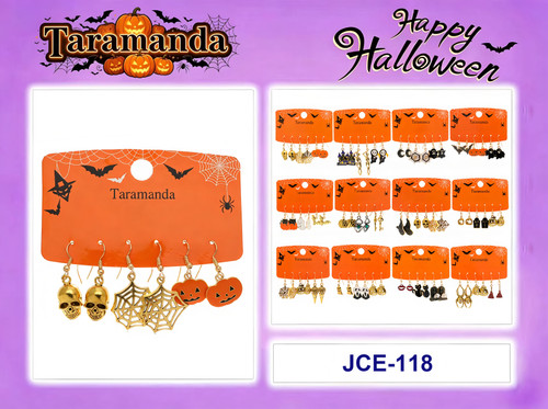 Taramanda Halloween Earrings (Assorted Dozen Pack)